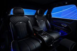 Interior of the Bentley Bentayga S in ‘Nīla Blue’, Bentley Motors x Supriya Lele