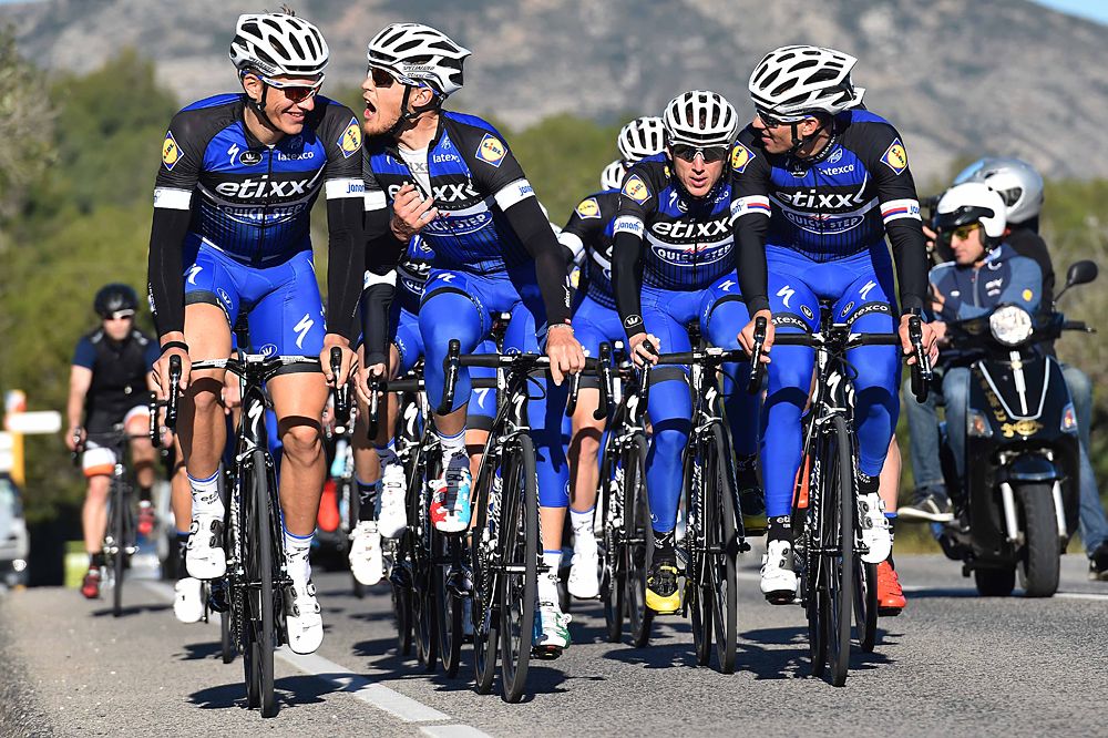 Marcel Kittel, Matteo Trentin and Dan Martin - Etixx-QuickStep media day ride