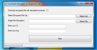 Decryption Tool | Image Credit: Kaspersky Lab