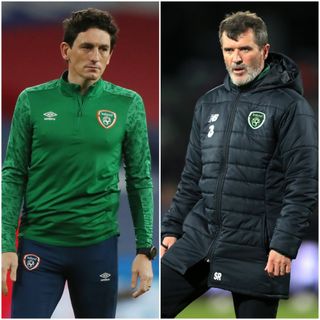 Keith Andrews and Roy Keane