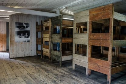 Barracks at the former Stutthof concentration camp