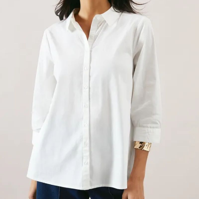 white button up