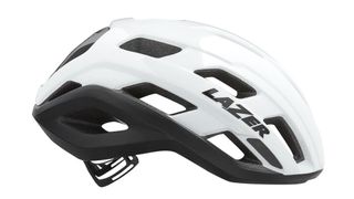 Lazer Strada KinetiCore Helmet in White side on