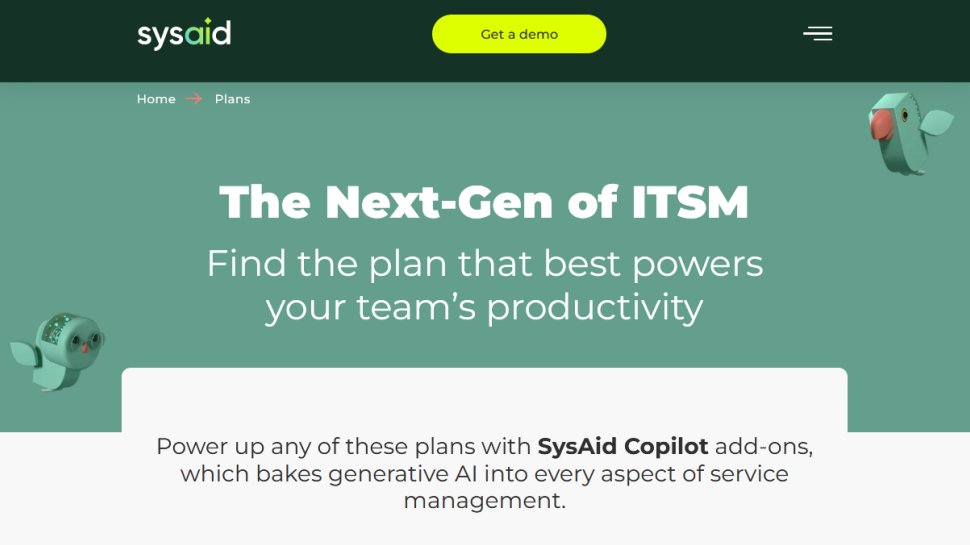 SysAid website screenshot (June 2025).