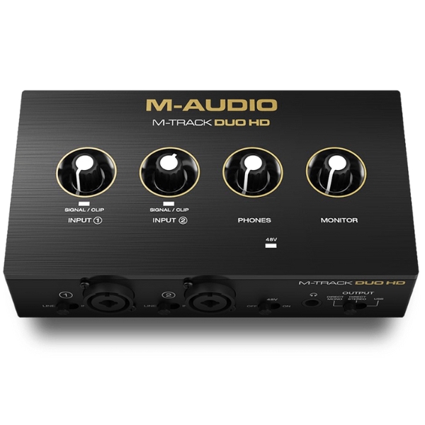 An M-Audio M-Track Duo HD audio interface