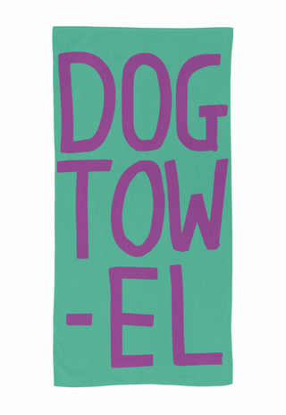 Dog beach towel by David Shrigley, £52 from Trouva