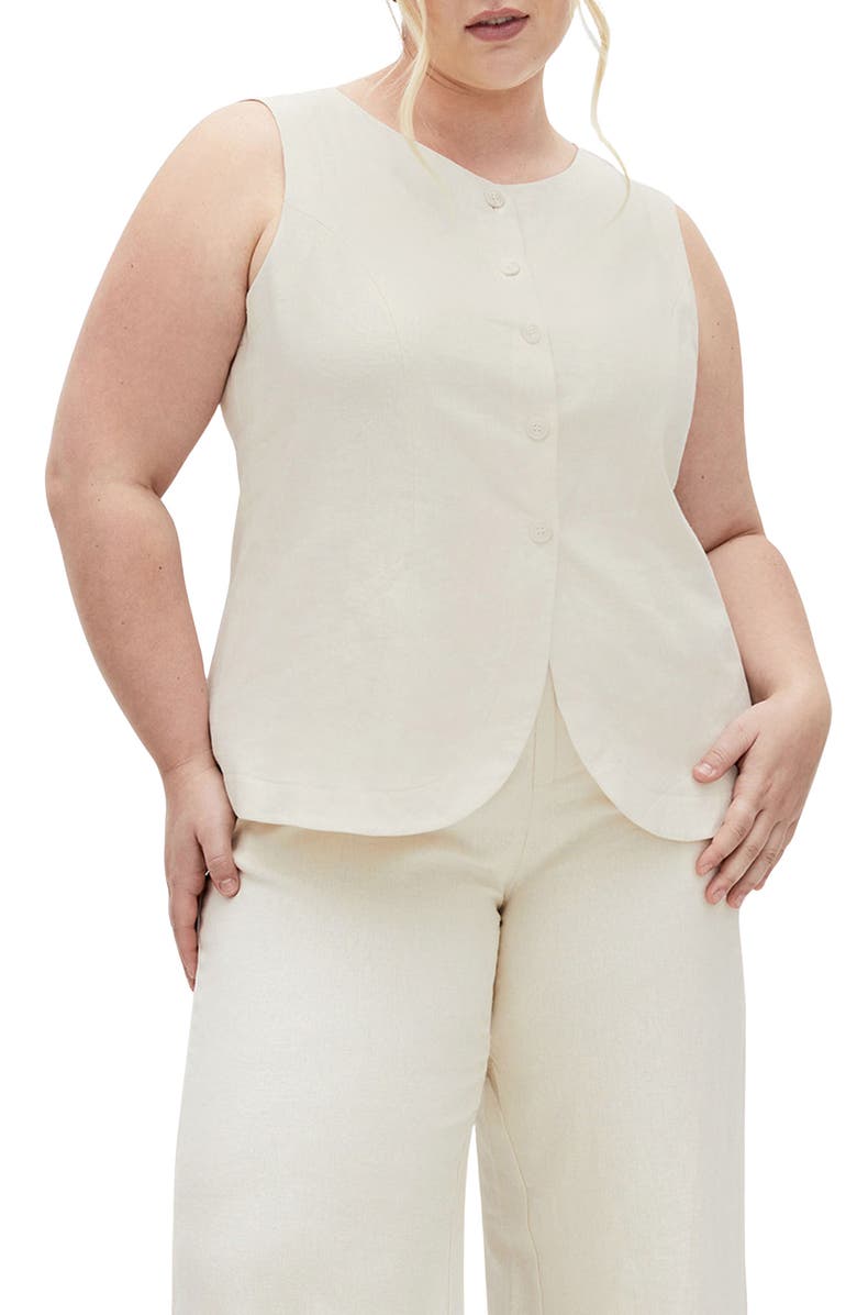 Vivien Linen Blend Vest