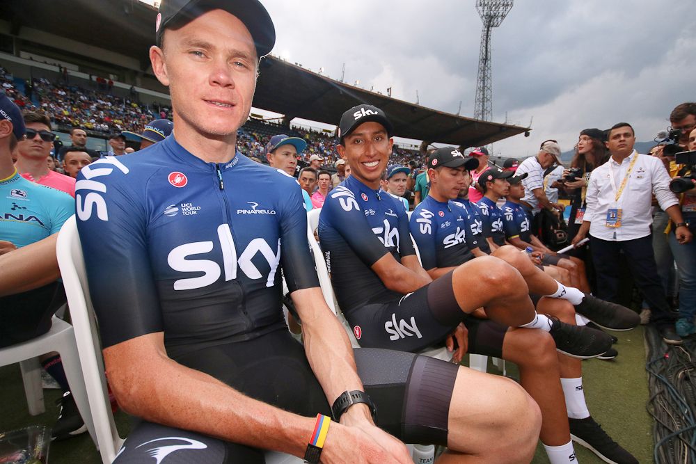 Team Sky's mentor and apprentice: Chris Froome and Egan Bernal