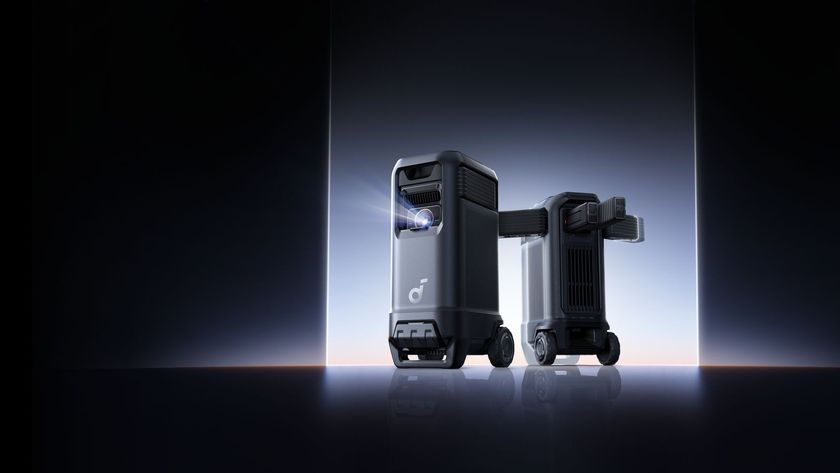 Nebula X1 Pro on a black futuristic looking background.