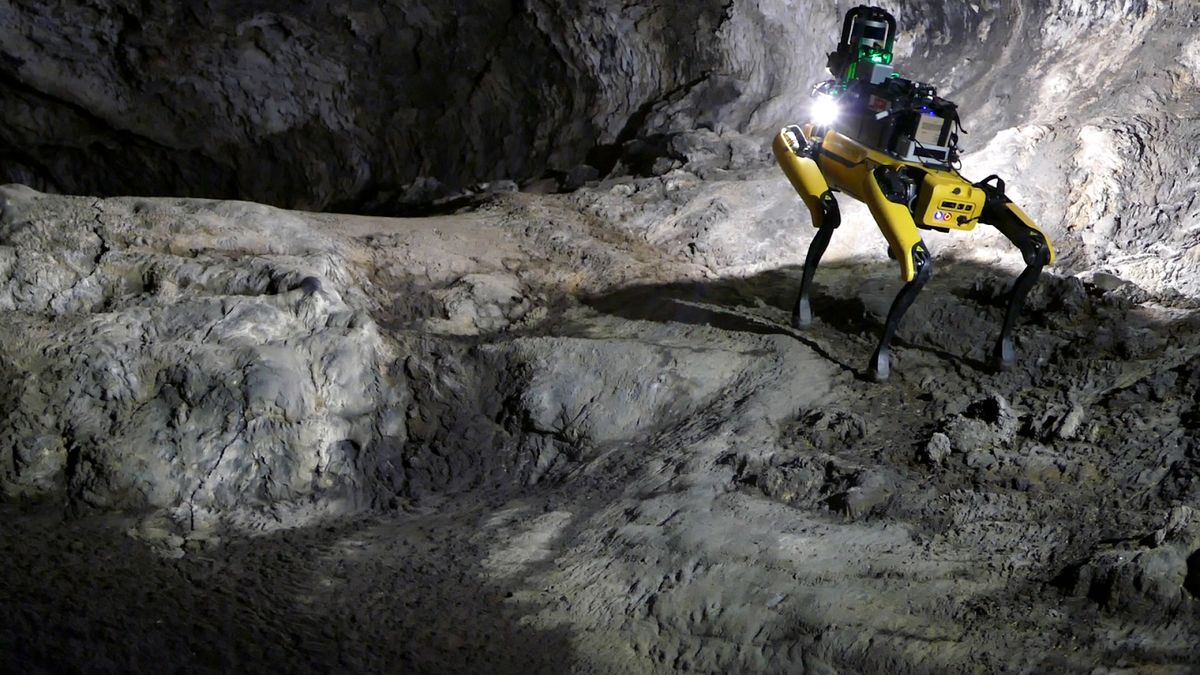 Meet Au-Spot, the AI ​​robot dog that trains to explore caves on Mars