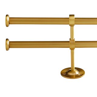Brass curtain rods
