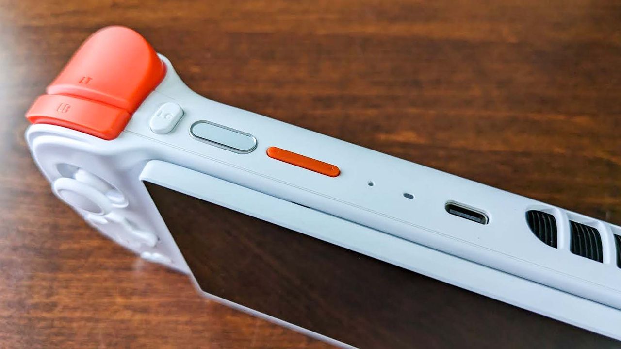 AYANEO Slide volume and power buttons.