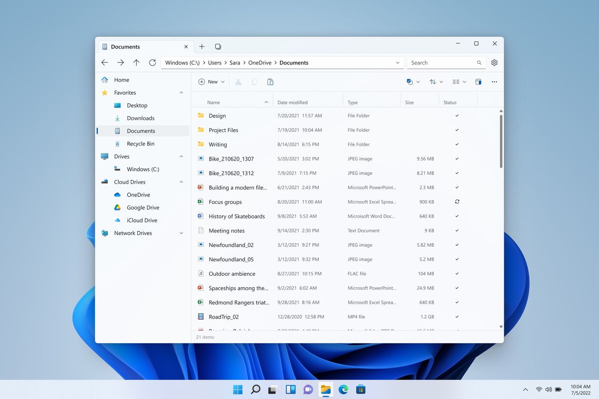 Third-party file explorer Files