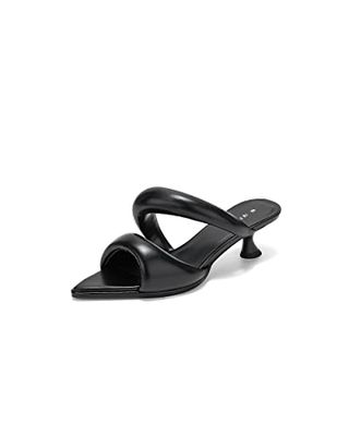 Jw Pei Women's Sara Mule Heeled Sandals - Black