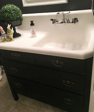 bathroom sink transformation