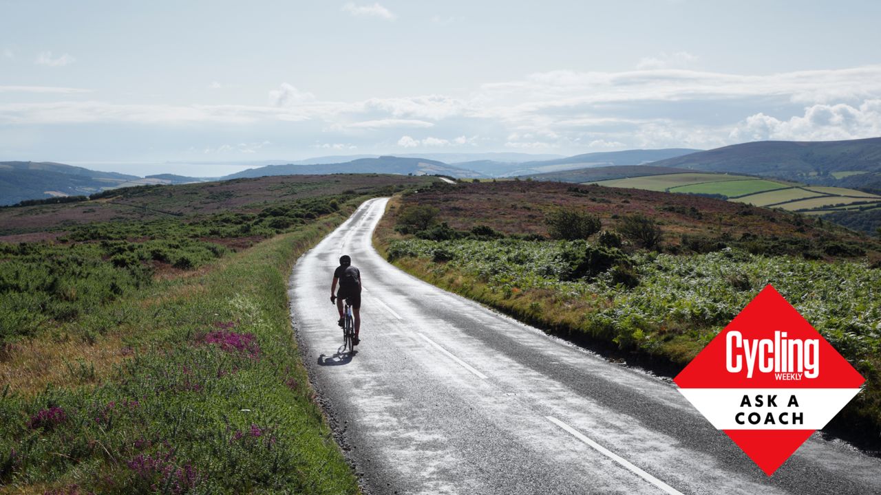 Male cyclist riding a bike to burn fat