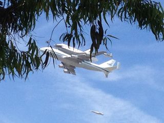 Endeavour over USC Campus