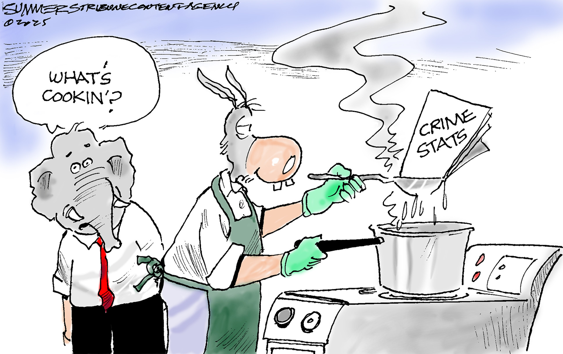Political cartoon