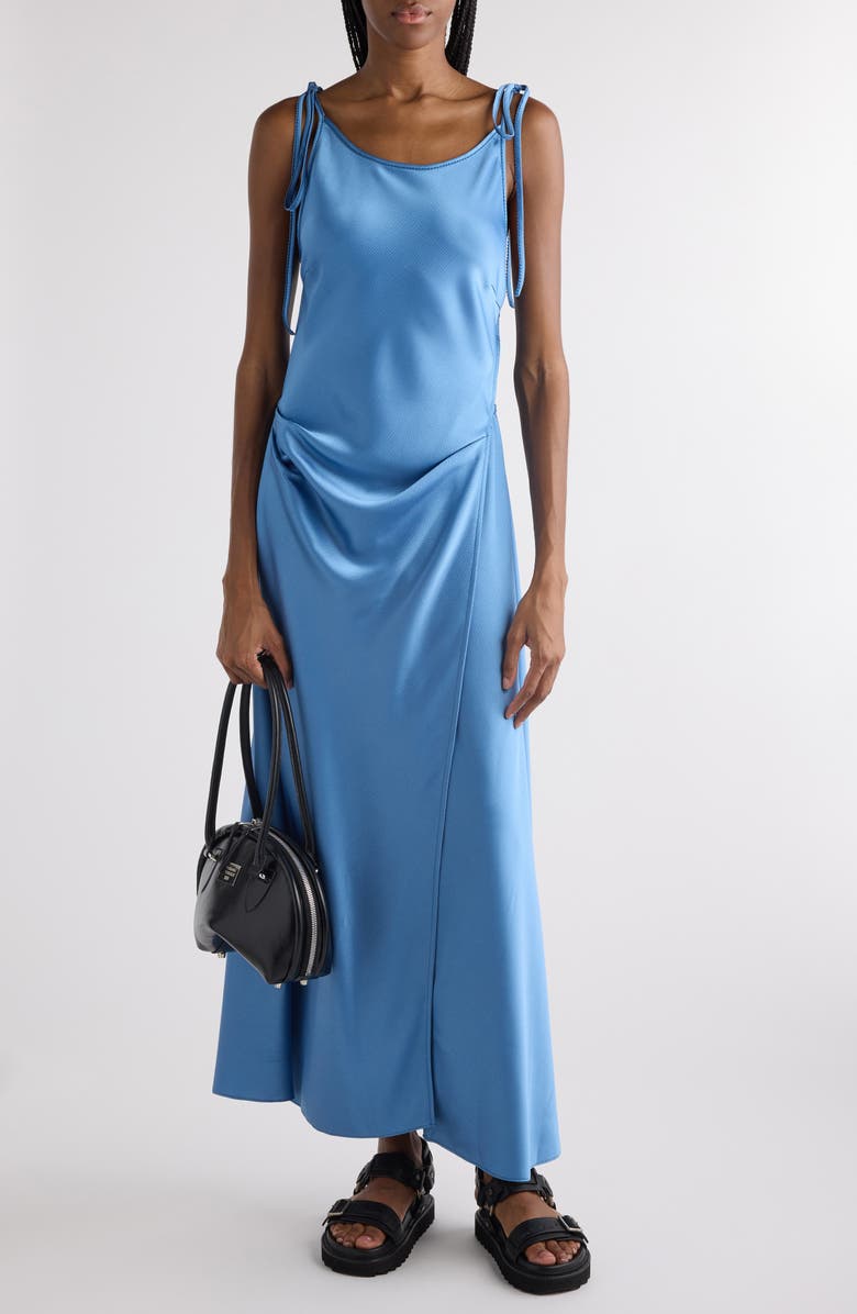 Dayla Fluid Seersucker Satin Slipdress