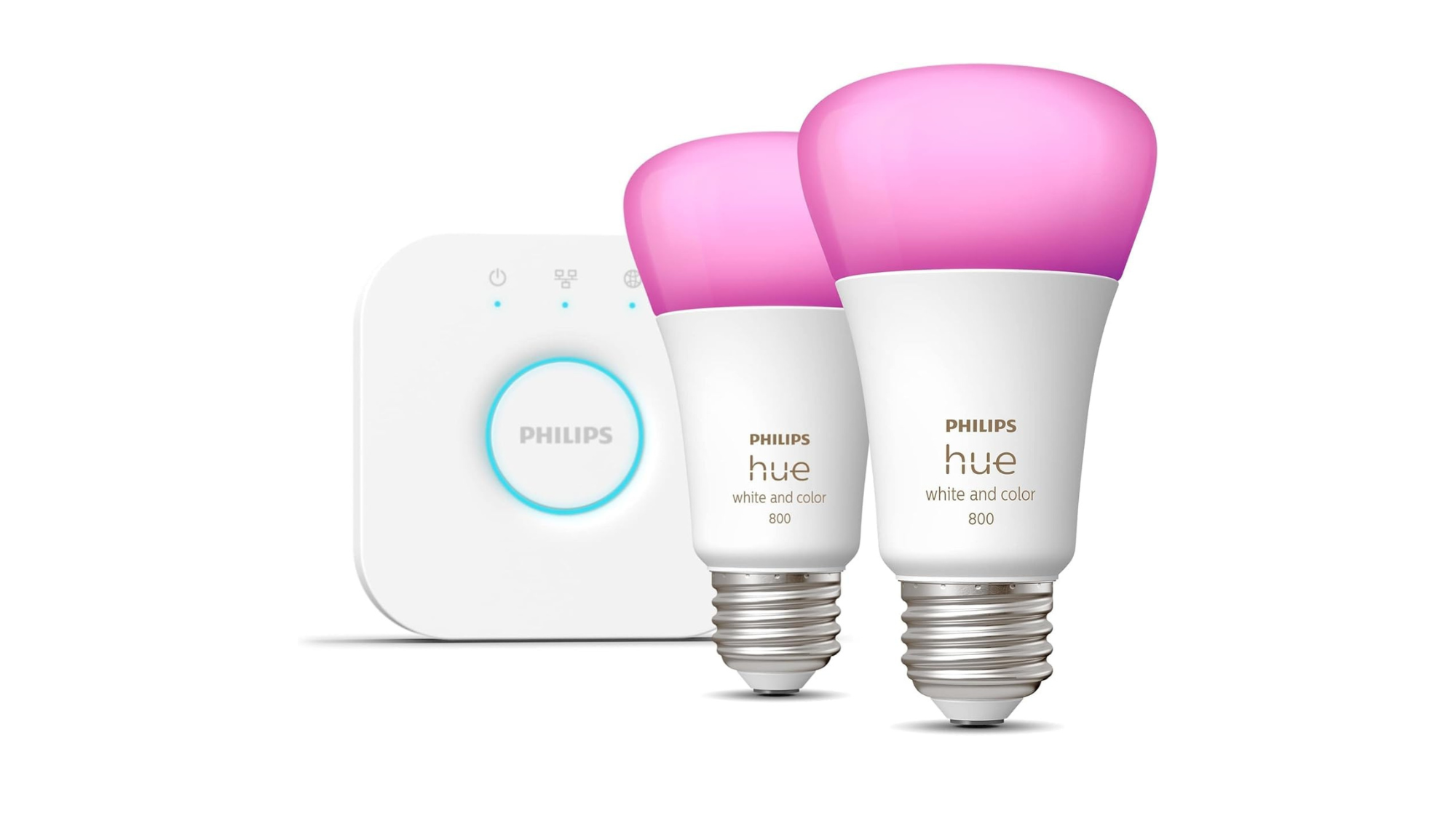 Philips Hue White and Color Ambiance A19 smart bulbs