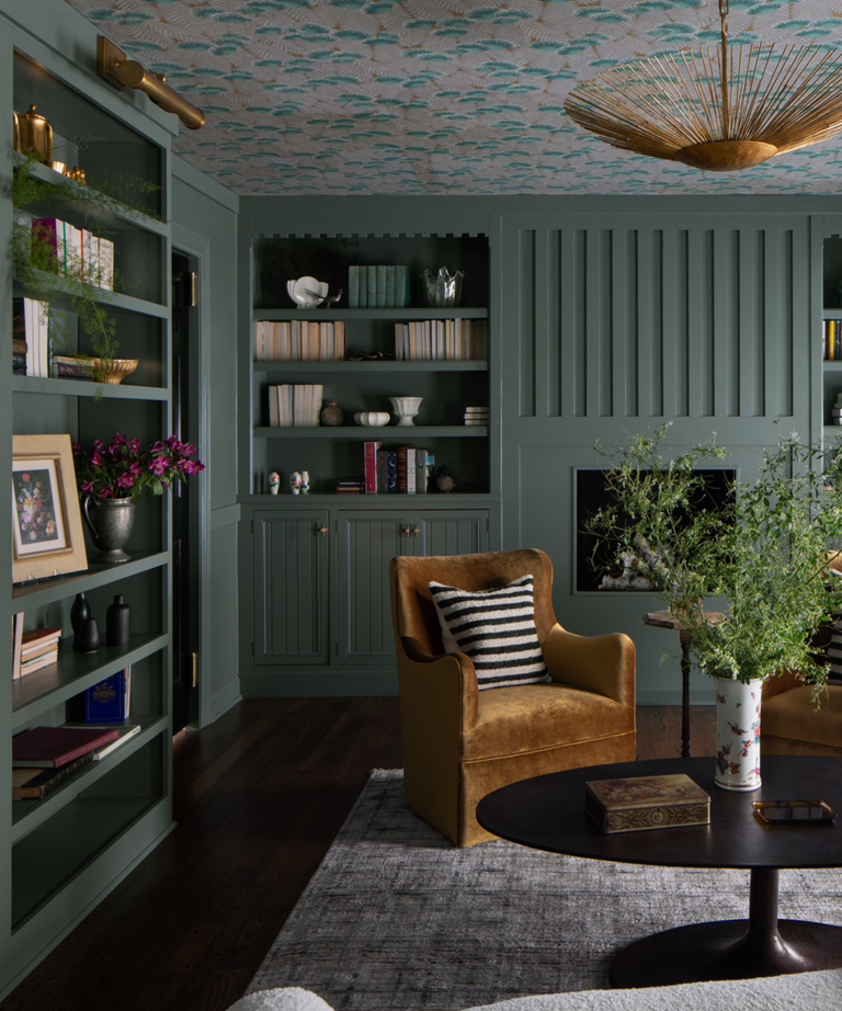 Image showcasing This serene and stylish home library offers a literary escape | Homes ...