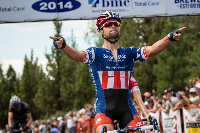 Eric Marcotte (Smartstop) takes the Awbrey Butte stage win