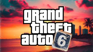 Mockup logo for Grand Theft Auto 6 generated by AI and compositied with an official logo
