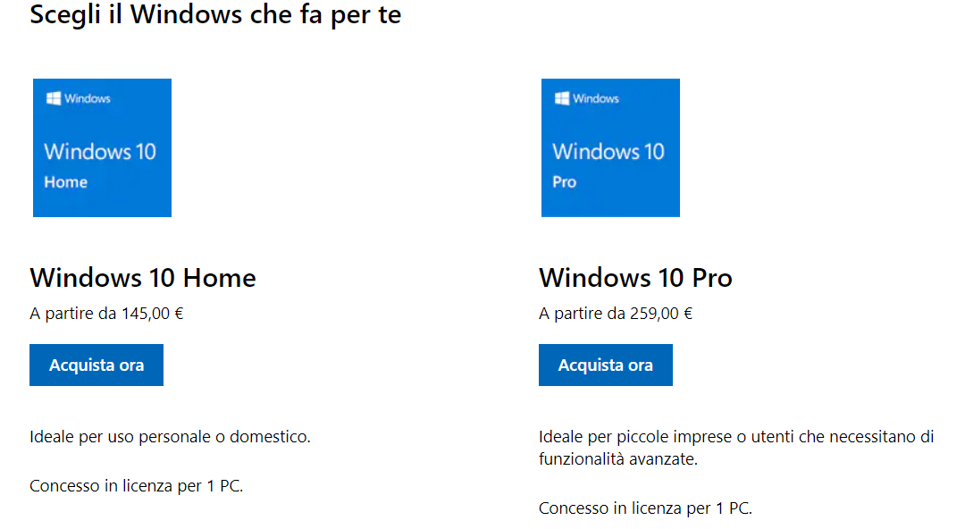 Scaricare Windows 10