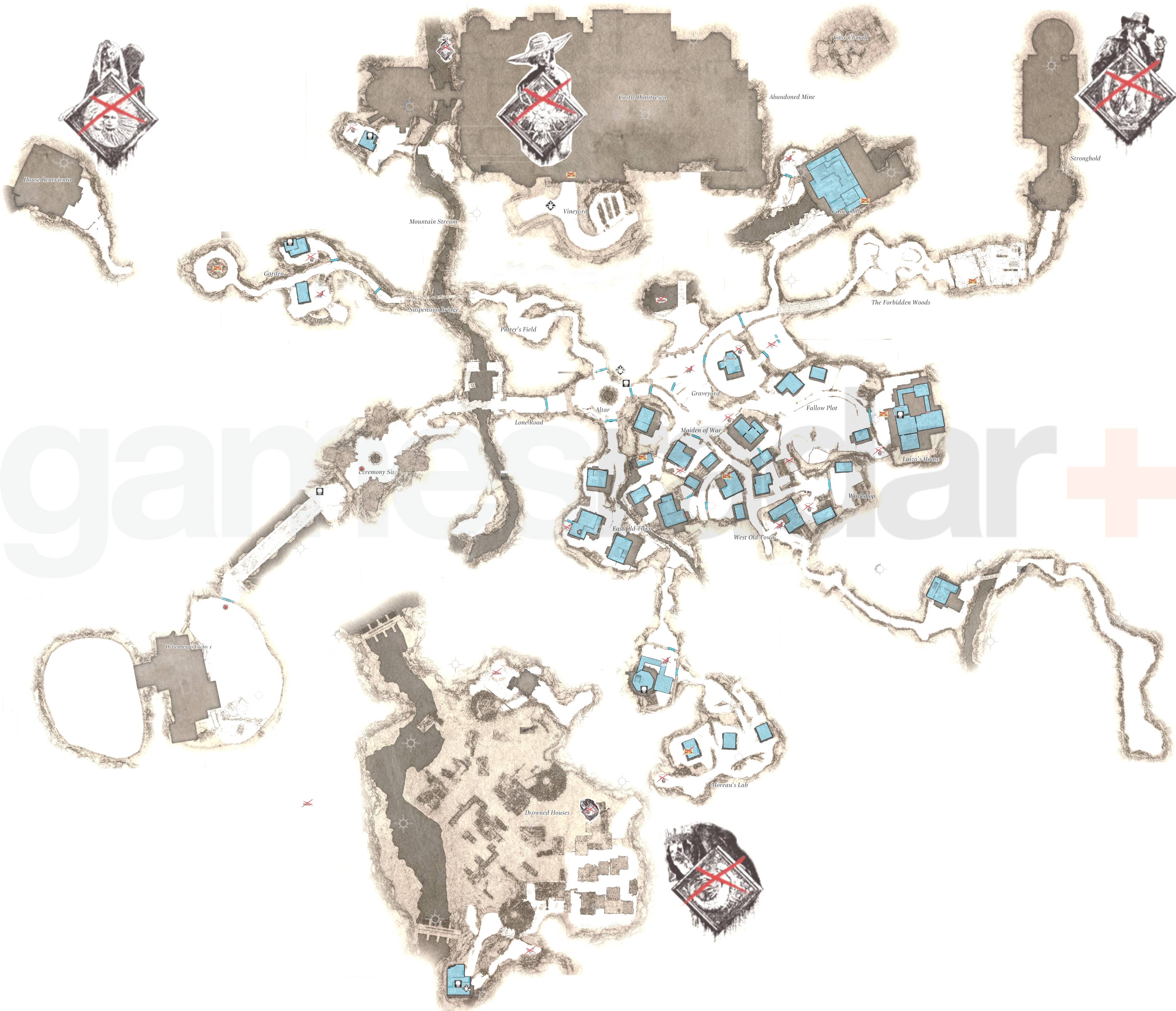 resident evil 4 village map for ps 4