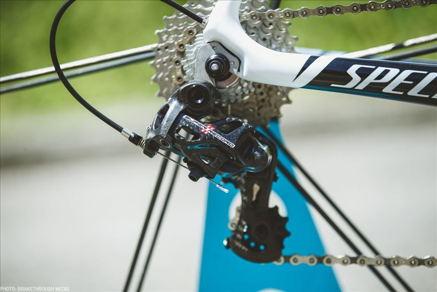 There are even blue accents on the rear mech