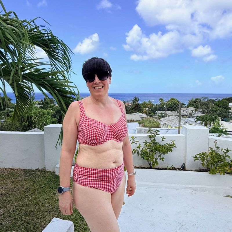 Tammi Theis wearing a Panache bikini