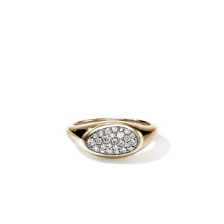 Pebble Ring, Gold, Diamonds