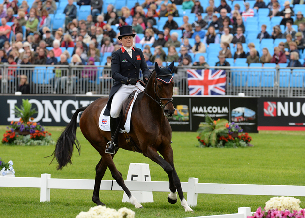 Pippa Funnell and Sandman 7 at the European Eventing Championships at Blair 2015. Picture by Peter Nixon