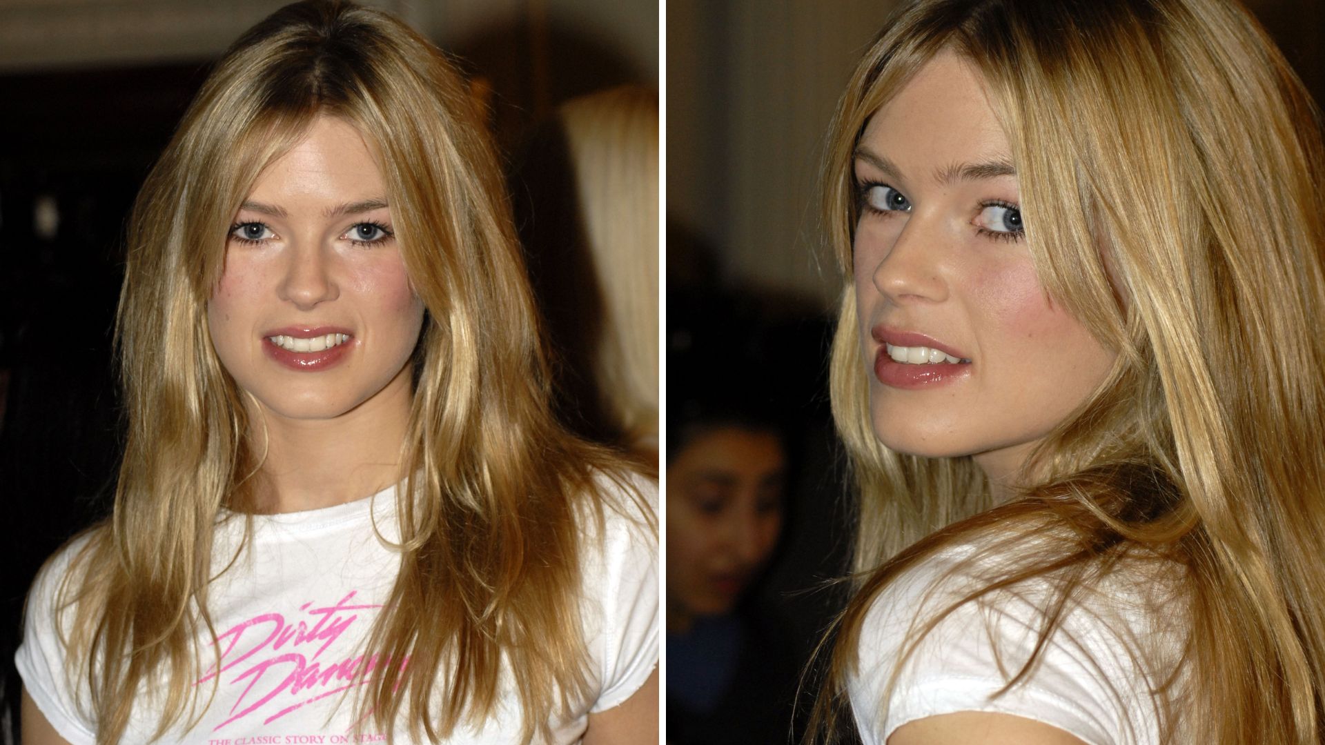 Two photos of actress Isabella Calthorpe