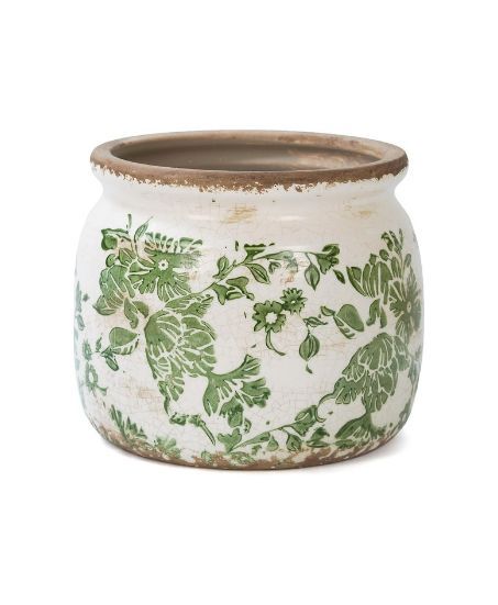 Floral Ceramic Plant Pot