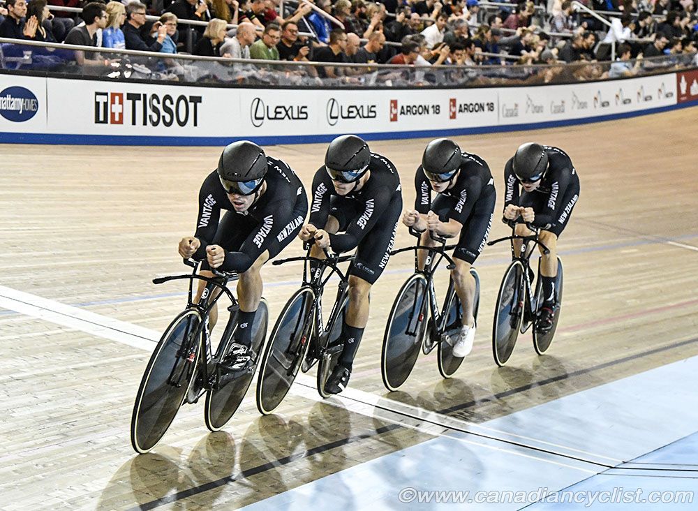Men's Team Pursuit - New Zealand took Gold