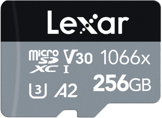 Lexar Professional 256gb 1066x Microsd Card Render Reco