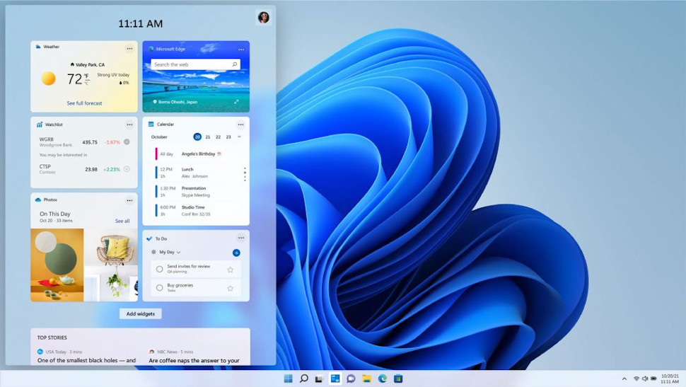 Windows 11 home menu