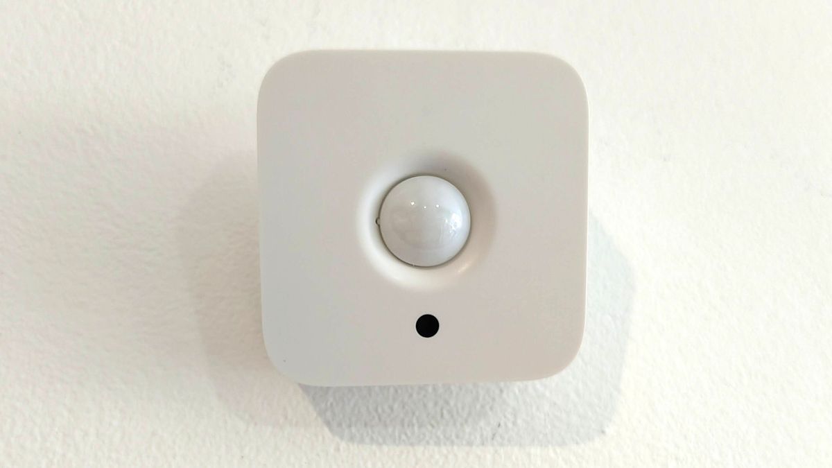 Philips Hue Motion Sensor mounted on wall