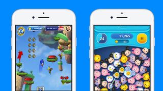 Sonic Jump is on the left with the new Disney Tsum Tsum title pictured on the right.