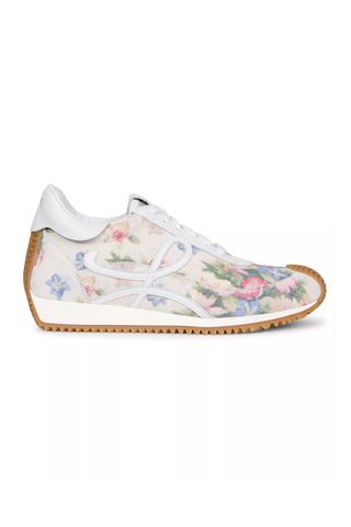 Loewe Flow Runner Floral Brushed Suede Sneakers