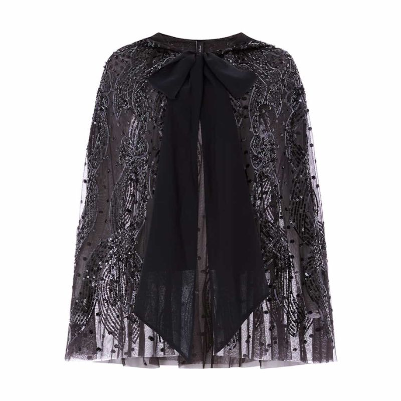 A cutout of a sequin Needle &amp;amp; Thread cape