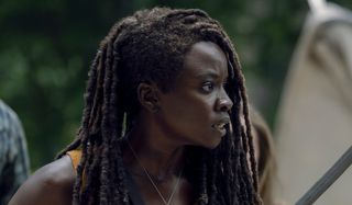 michonne with sword the walking dead