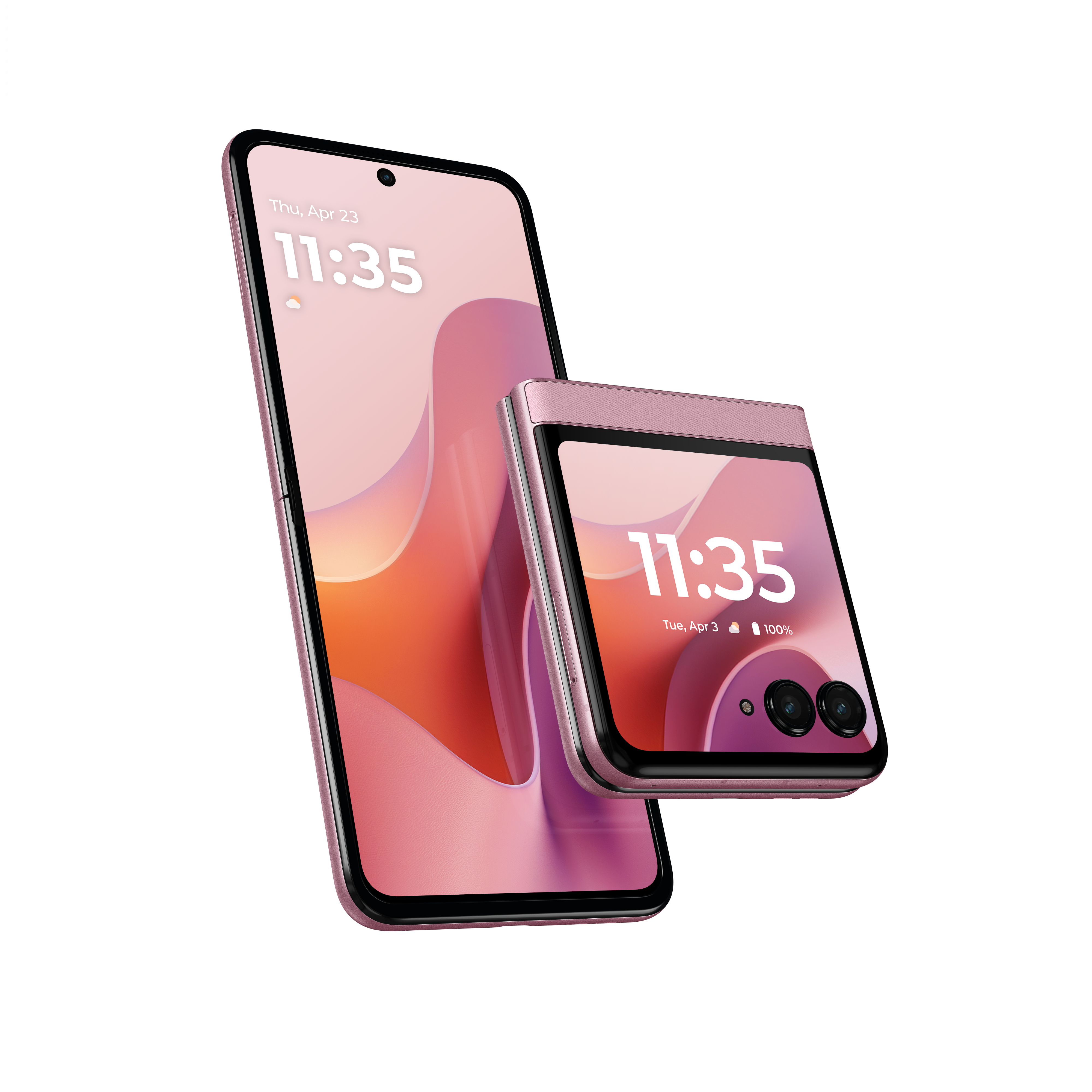 Razr 2025 render in Parfait Pink