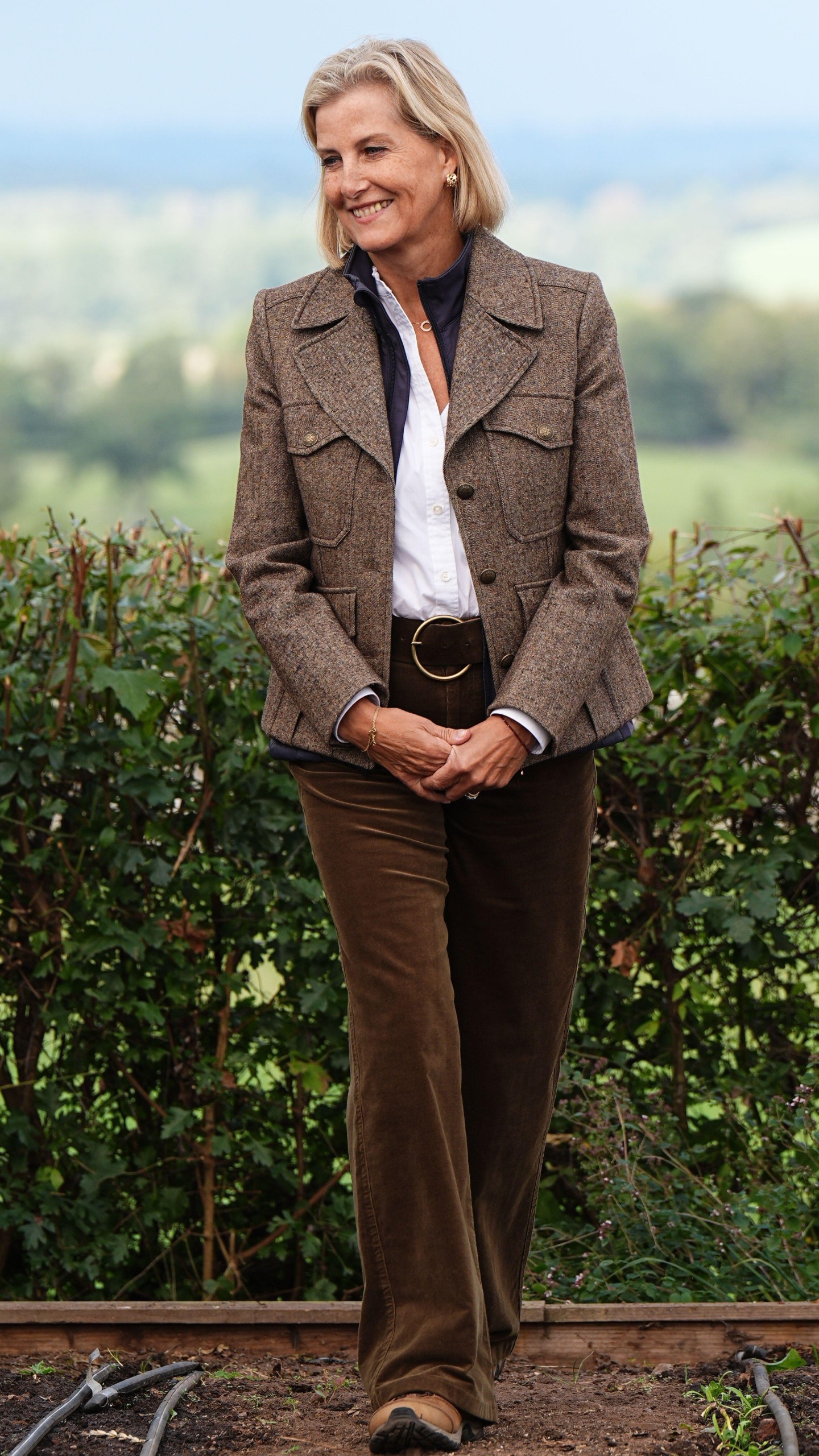 The Duchess of Edinburgh during her visit to Home Grown Here in Crosby Ravensworth, Penrit