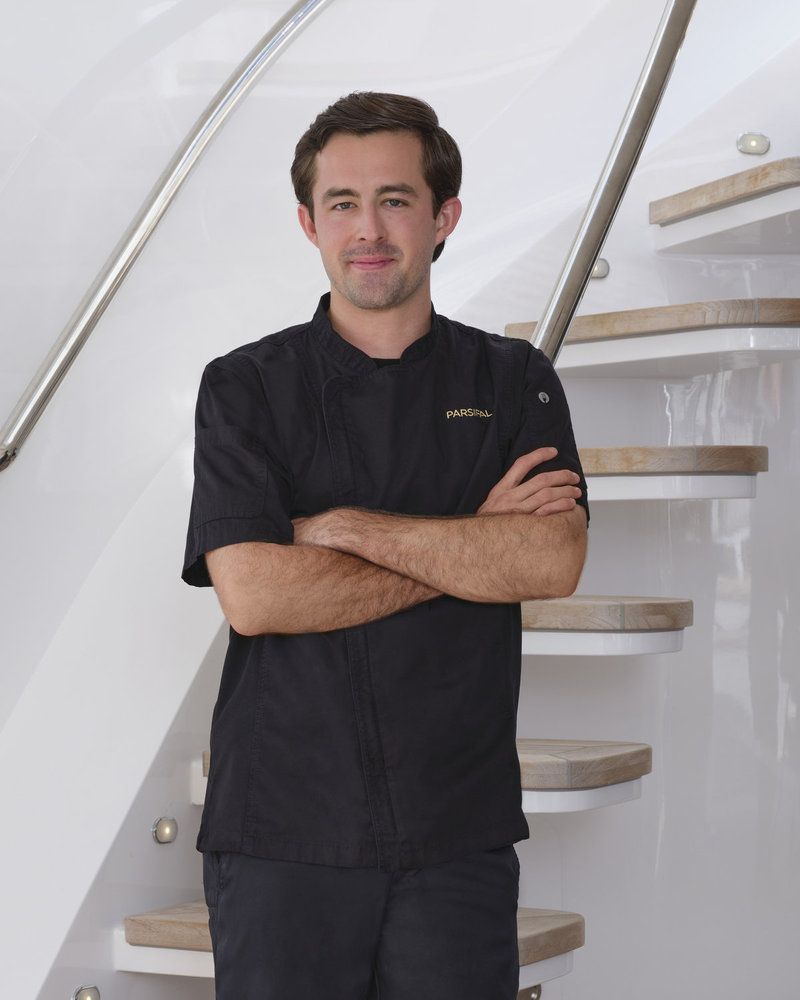 Cloyce Martin in a promo image for Below Deck Sailing Yacht season 5