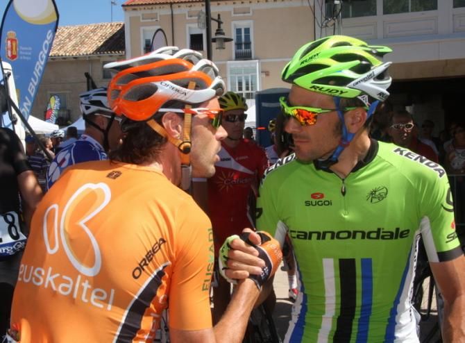 Samuel S&aacute;nchez (Euskaltel) and Ivan Basso (Cannondale)