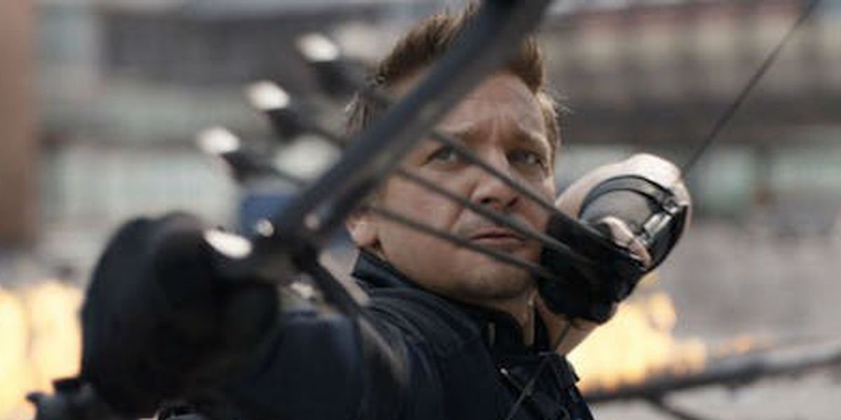 Jeremy Renner as Clint Barton/Hawkeye.