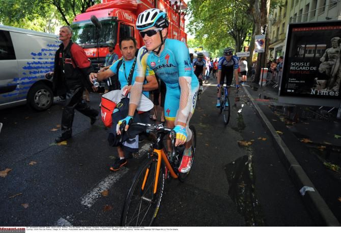 Jakob Fuglsang looking like amummy
