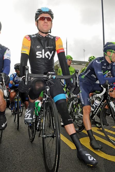 Bradley Wiggins (Sky) on the start line